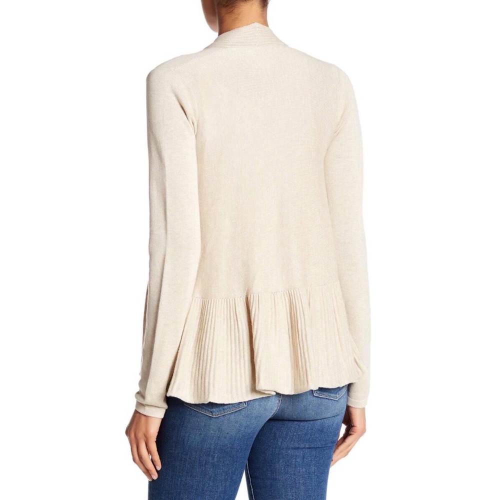 Open Cardigan Ruffled Hem, Size XL - Picture 2 of 2